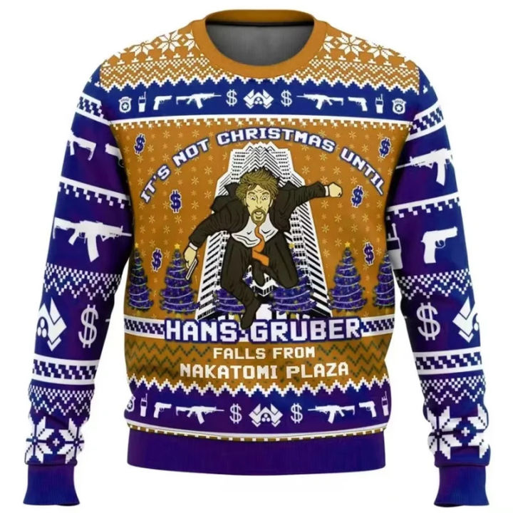Hans%20Gruber%20Fall%20Nakatomi%20Plaza%20The%20Hard%20Ugly%20Christmas%20Sweater%20Women%20Men%20Sweater%20Tops%20Cartoon%20Anime%20Couple%20Hoodie%20Sweatshirt%20-%20Image%202