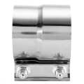 3" inch Stainless Steel Exhaust Pipe Repair Sleeve Joiner Clamp On Connector. 