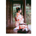 Kimono Improved Women's Japanese Formal Wear Traditional Women's Clothing Photography Bathrobe Japanese God Ming Girl Japanese Summer Photography Clothes. 
