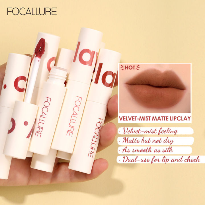 FOCALLURE%20Lipclay%20Velvet%20Liquid%20Lipstick%20Waterproof%20Matte%20Lipgloss%20Makeup%20Lip%20Color%20Batom%20Long%20Lasting%20Red%20Pink%20Lipsticks%20-%20Image%206