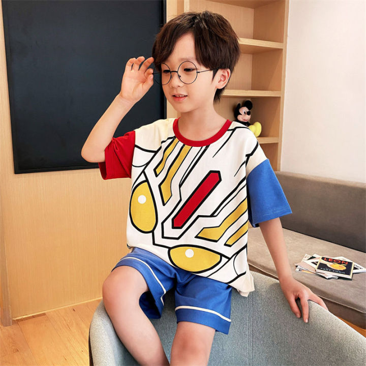 Summer%20Peking%20University%20Pajamas%20Older%20Boys%20Short-Sleeved%20Cotton%20Junior%20High%20School%20Students%20Teenagers%208-12-13-14%20Year-Old%20High%20School%20Student%20Dormitory%20-%20Image%203