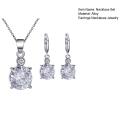 Women Necklace Earrings Kit Sparkling Rhinestone Necklace Earrings Set Elegant Jewelry Gift for Women Girls Hypoallergenic Fashion Accessories Rhinestone Inlay Necklace. 