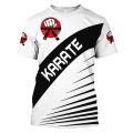 Japan Training T-shirt Men's 3d Karate Printed Tee Tops Oversized Short-sleeved Harajuku Style Sportswear Men T Shirt Clothes. 