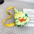 Cute Dinosaur Horn Children Chest Bags Boys Girls Travel Crossbody Bag Adjustable Harness Cartoon Animals Print Kids Backpacks. 