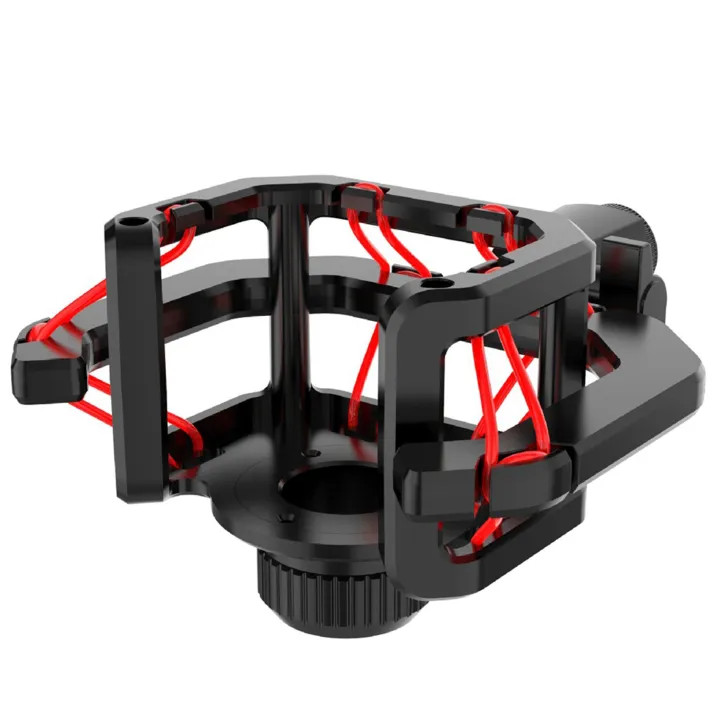 Microphone%20Shock%20Mount%20with%20Microphone%20Filter%20Windscreen%20Reduce%20Noise%20Anti%20Vibration%20Screen%20Stable%20Easy%20Install,Red%20-%20Image%202