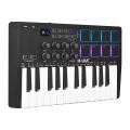M-VAVE 25-Key MIDI Control Keyboard Mini Portable USB Keyboard MIDI Controller - black. 