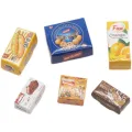 6pcs Dollhouse Miniature 1/12 Scale Cookies Simulation hamburgerbox Barbies Blyth Housep. 