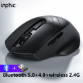 Inphic DR01 Bluetooth Mouse Rechargeable Wireless Mouse Ergonomics Silent Suitable for Computers Laptops and Tablets. 