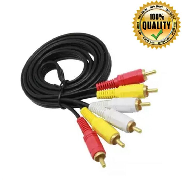 Audio%20Video%20Cable%201.5M%20Length%20DVD%20Player%20TV%20Universal%203%20RCA%20Male%20to%203%20RCA%20Male%20-%20Image%206