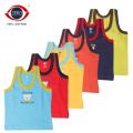 Zero Brand Kids Printed Cotton 2 tone Vest Pack of 3pcs. 