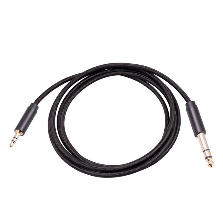 3.5Mm to 6.35Mm Adapter Aux Cable for Mixer Amplifier Gold Plated 3.5 Jack to 6.5 Jack Male to Male Audio Cable 2 Meter
