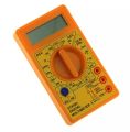 DT830D Mini LCD Digital Multimeter Voltmeter Voltage Ampere Ohm Tester DC AC Ammeter Power Meter Test With Probe Buzzer and Free Battery. 