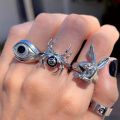 YADELAI Dark Retro Rabbit Butterfly Ring Creative Fashion Hip Hop Clown Rings Gothic Skeleton Death Rings For Women Accessorie. 