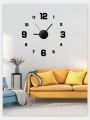 Creative Frameless DIY Wall Clock Wall Decal Home Silent Clock Living Room Office Wall Decoration. 