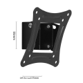 5X Universal Wall Mount Stand for 14-27Inch LCD LED Screen Height Adjustable Monitor Retractable Wall for Tv-C12. 