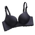 3/4 Cup Padded Wire Free Adjustable Shoulder Straps Lady Bra Seamless Push Up Thin Underwear. 