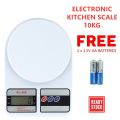 SF-400 10kg/1g Electronic Digital LCD Display Household Weighing Kitchen Scale High Precision Home Weight Scale 1g to 10 Kg Food Cake Sweets Rice Tomato Potato Garlic Grocery Items Gold Diamond Jewellery Courier Package And Etc. 