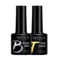 LILYCUTE 7ml 3 Pcs/Set Top Base Matte Coats Semi Permanent Soak Off UV LED For Manicure Enhanced Nail Art. 