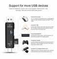 5 in 1 USB OTG Type C/ USB/ Micro USB/ SD TF Memory Card Reader Adapter. 