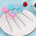 Portable Kids Learning Training Chopsticks Reusable Stainless Steel Chopsticks Dounp. 
