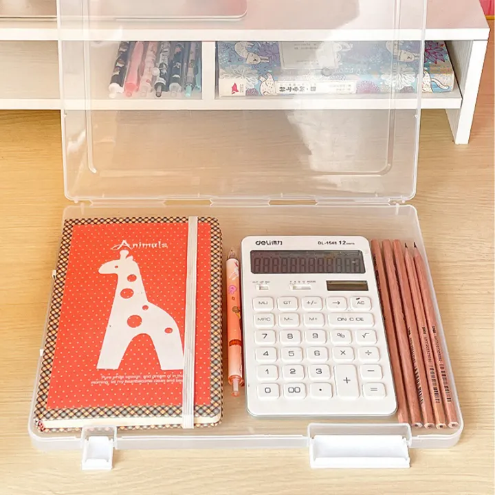 A4%20Transparent%20Storage%20Box%20Clear%20Plastic%20Document%20Paper%20Filling%20Case%20File%20Box%20Fayshow%20-%20Image%207