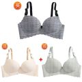 Spring and Summer Underwear Set Female Push up Bras Thin Traceless Girl High School Students Small Breast Bra Thick. 