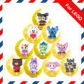 Disneys Building Block DIY Cartoon Minifingers Stitchs Hello Kittys On The Moon Nano 3D Diamond Assembled Small Particles. 