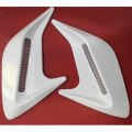 2pcs 3d Car Side Vent Air Flow Fender Sticker Auto Simulation Air Inlet Decorative Shark Gill Intake Hood Car Decor Modification. 
