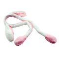 Bunny Ears Headband Moving Cute Warm Plush Airbag Rabbit Funny Gift Movable ANLAN. 