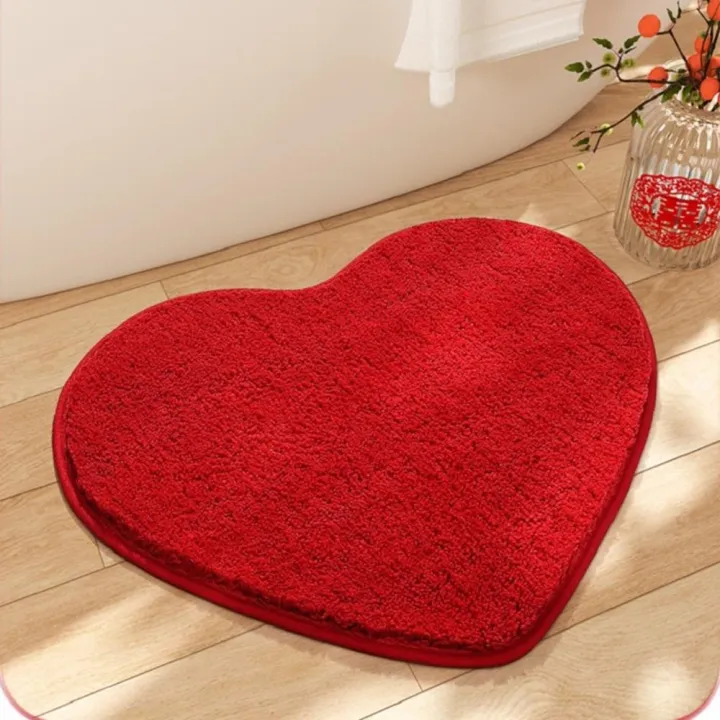 Love%20Heart%20Mat%20Shaped%20Mat%20Non-Slip%20Mat%20Soft%20Push%20Floor%20Mat%20Bathroom%20Floor%20Rug%20Living%20Room%20Mats%20Faux%20Carpet%20-%20Image%203