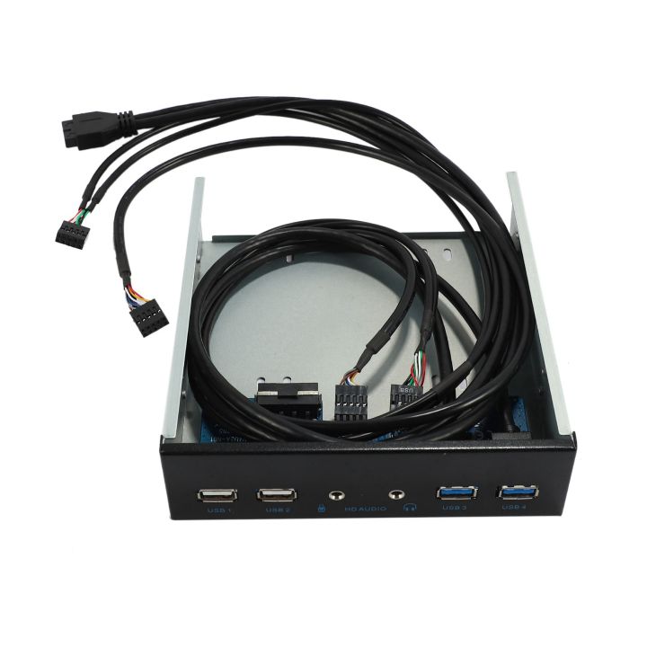 2pcs%205.25%20Inch%20Desktop%20Pc%20Case%20Internal%20Front%20Panel%20USB%20Hub%202%20Ports%20USB%203.0%20and%202%20Ports%20USB%202.0%20-%20Image%204