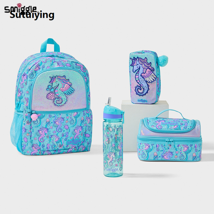 Sutuiying Australia Smiggle Seahorse Cartoon Pattern School Bag ...