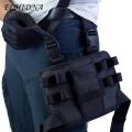 Adjustable Tool Bag Multipurpose Tool Belt Bag with Drill Bit Holder Lightweight Waterproof Leg Pouch for Quick Access Ideal for Compact Tool Bag. 
