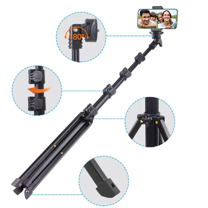 64%20Inch%20Tripod%20for%20Cell%20Phone%20Camera,%20Phone%20Tripod%20with%20Remote%20and%20Phone%20Holder,%20Portable%20Tripod%20for%20Video%20Recording%20Easy%20Install%20Easy%20to%20Use%20-%20Image%202