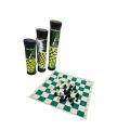 Chess Game Set Portable Outdoor Chess Game Shoulder Straps Travel Plastic Chess Set. 