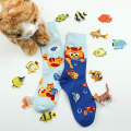 YN | AB Unisex Hipster Socks 1 Pair / Korean Japanese Cute Colorful Fashion Design / Cotton Kapas / Midcalf Crew Stokin Stoking. 