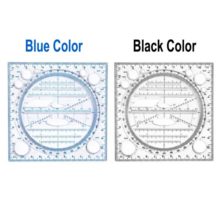 Multifunction%20Rotatable%20Ruler%20Drawing%20Template%20Art%20Design%20Architect%20Stereo%20Geometry%20Circle%20Drafting%20Measuring%20Scale%20Kawaii%20ruler%20-%20Image%204