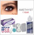 Fresh Look “AMETHYST” Color Acl Blends Contact Lens with Full Set Made in USA (Replacement Cycle: 1 year) high-quality. 
