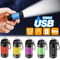 Sutuiying Led Mini Torch Light Portable USB Rechargeable Pocket Keychain Flashlights Waterproof Outdoor Hiking Camping Torch Lamp Lantern. 