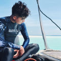 Diving Suit Men's Long-Sleeved Sun Protection Quick-Drying Conservative Swimwear Women's Couple Suit Dive Skin Surfing Snorkeling Hot Spring Suit. 