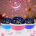 Rotating Night Light Projector Lamp Starry Star Master Sky Star Unicorn Children Kids Baby Sleep Romantic Led Projection Lamp USB/AA Battery  Night Light Projector for Kids, Starry Lamp for Kids Bedroom Birthday Christmas Gifts. 