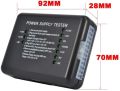 Power Supply Tester LED 20/24 Pin PSU ATX SATA HDD Power Supply Tester Checker Meter PC Computer-Black. 