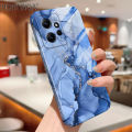 Hontinga for Redmi Note 12 4G Back Cover Luxury Marble All-inclusive Film Hard Phone Case Camera Protection Mobile Cover. 