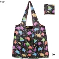 【ALLGOOD】  Jewerry 1Pc Foldable Shopping Bag Reusable Travel Grocery Bag Eco-Friendly Cute Animal Printing Supermarket Tote Bag. 