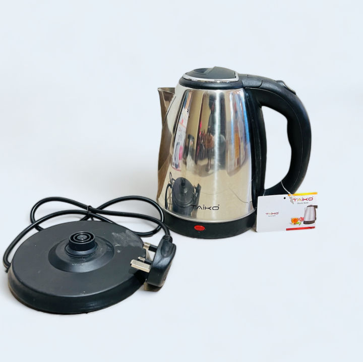 Electric Kettle, TAIKO Brand 1.8L Cordless Kettle, Stainless Steel Body Overheat Protected Electric Kettle 1500W