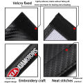 2pcs Carbon Fiber Seat Belt Covers Car Shoulder Pad Protection for Mini Cooper S One d F54 F56 F60 R56 R60. 