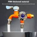 Double Outlet Washing Machine Faucet/Dual Control Water Tap Garden Kitchen Faucets. 