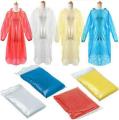 1/5/10/20pcs Outdoors Portable Disposable Raincoat Emergency Waterproof Rain Coat Hooded Universal Rain Poncho. 