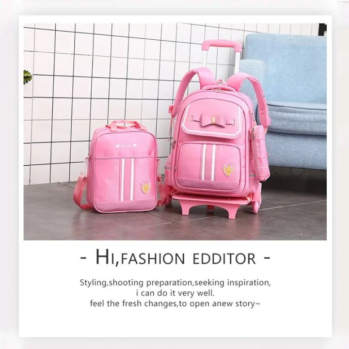 Children%20School%20bag%20set%20with%20Wheels%20Students%20Backpack%20School%20Trolley%20Bag%20School%20Rolling%20Wheeled%20Backpack%20For%20Girls%20-%20Image%204