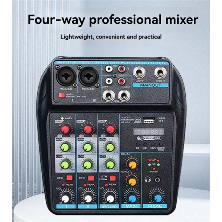Professional%204-Channel%20USB%20Audio%20Mixer%20Console%20with%20Bluetooth,%20Recording%20Capabilities%20for%20DJs%20and%20PC%20Mixing%20-%20Image%204